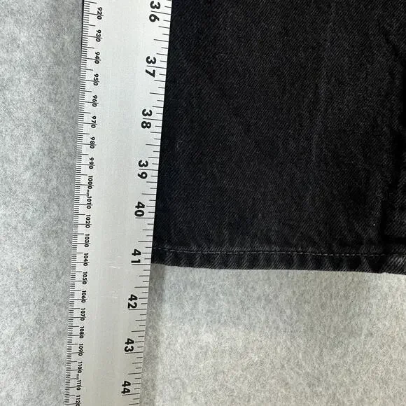 Levi's 501 Jeans Mens Size 40 x 30 Black Denim Button Fly Straight Leg 5-Pockets